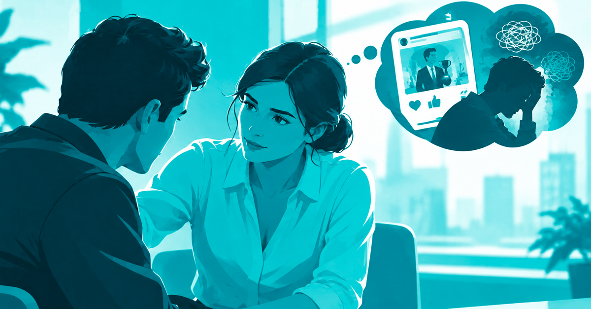 Conversaci&oacute;n de apoyo ante la presi&oacute;n en lo laboral